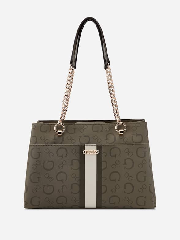 Women s Logo Handbags GUESS Factory