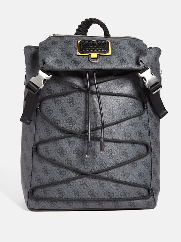 Black guess backpack discount purse