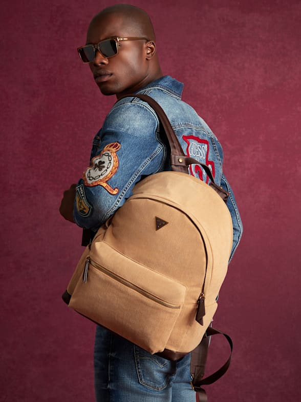 Mens guess backpack sale clearance