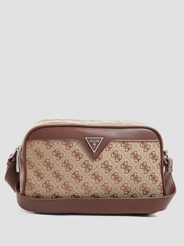 Guess Vezzola Smart Flat Crossbody - Brown - One Size