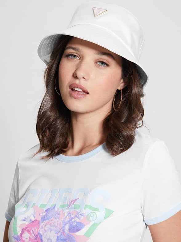 Bucket hat womens best sale white