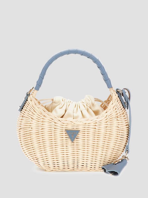 Guess, Bags, Guess Faux Leather Bucket Bag Crossbody Strap