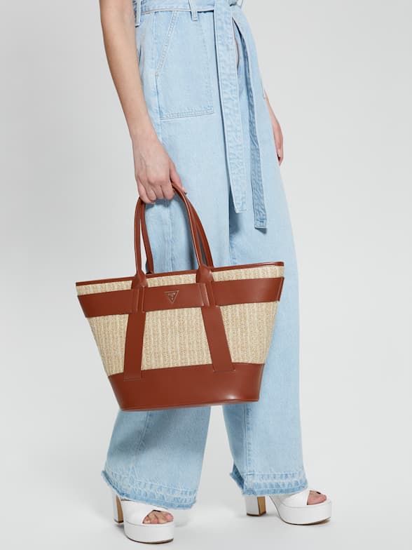 Tan guess bag on sale