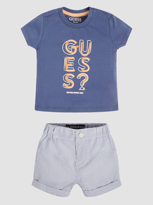 Ensemble de body + combinaison bébé garçon Guess Prescilla