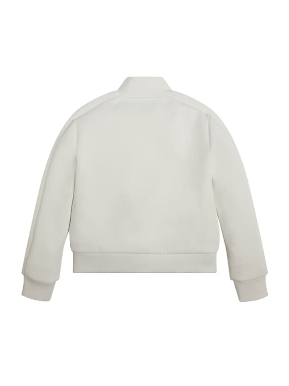 Guess white bomber jacket discount