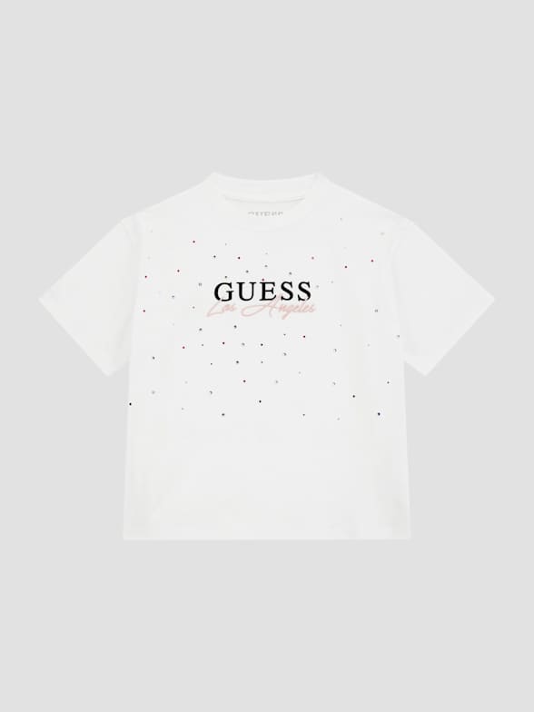 Guess white long sleeve top clearance