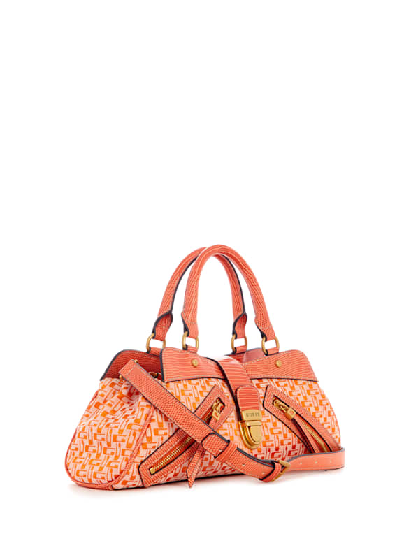 Louis Vuitton Orange/Pink Leather Shoulder Strap - Yoogi's Closet