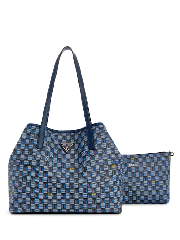 Faux Leather Checkered Embossed Tote Bag - White