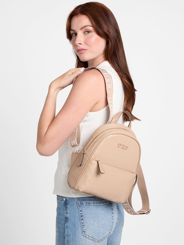 ショルダーバッグ・ポシェット Guess MAUVE Fabric Long Top Handle Shoulder Bag HP1A3A85 GUESS-Schultertasche-Jania-Top