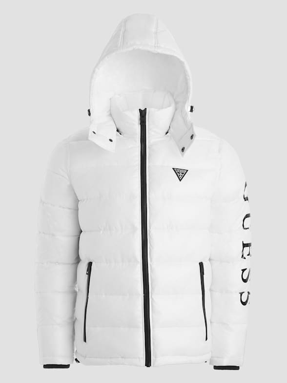 White guess 2025 puffer jacket