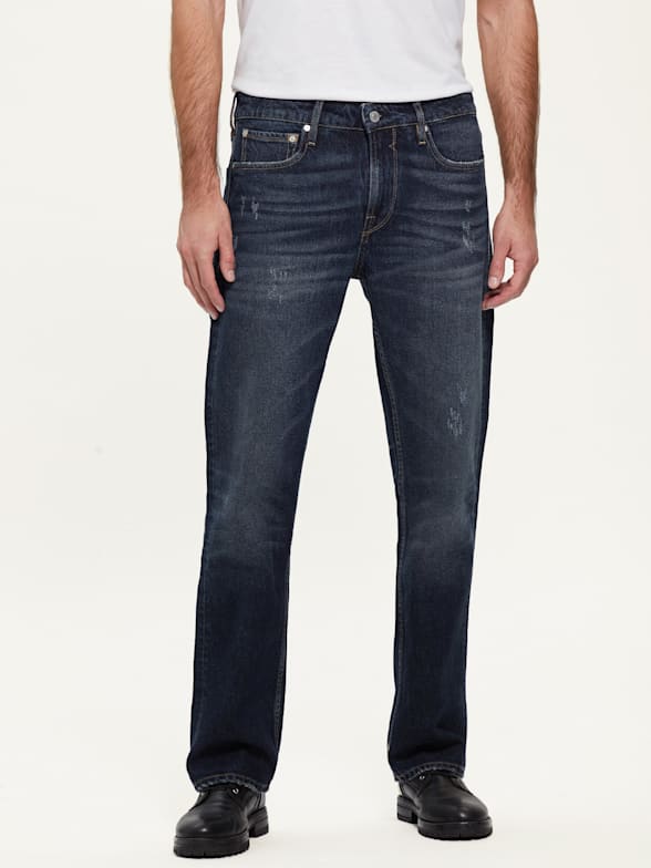 Guess mens jeans slim straight cheap