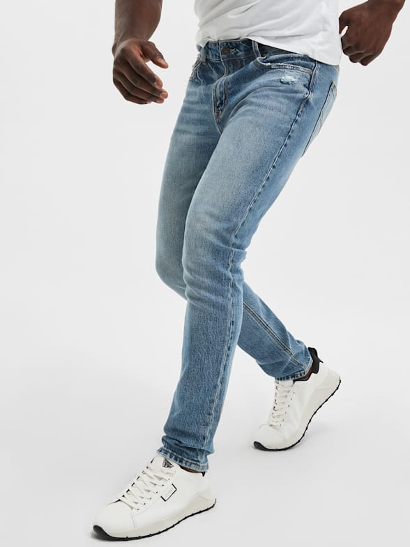 Guess men's slim tapered jeans hot sale