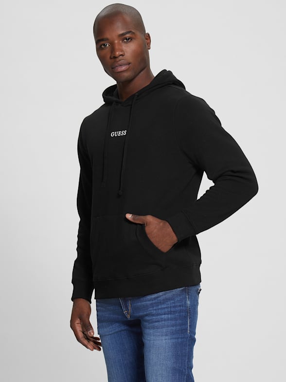 Guess triangle logo hoodie 2025