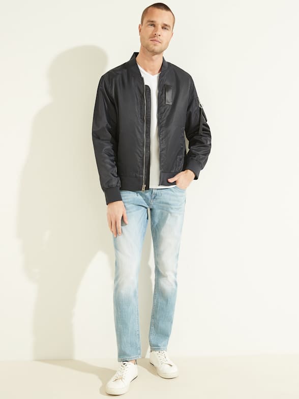 Guess men's aviator jacket top