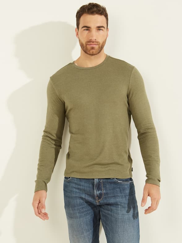 Guess men's long sleeve hot sale shirts