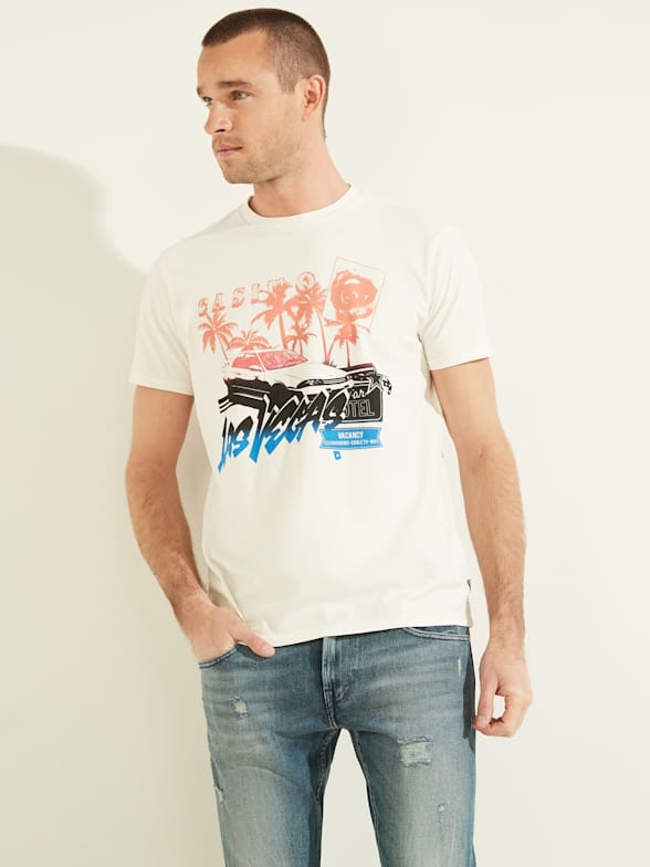 Guess t shirt mens sale Clearance
