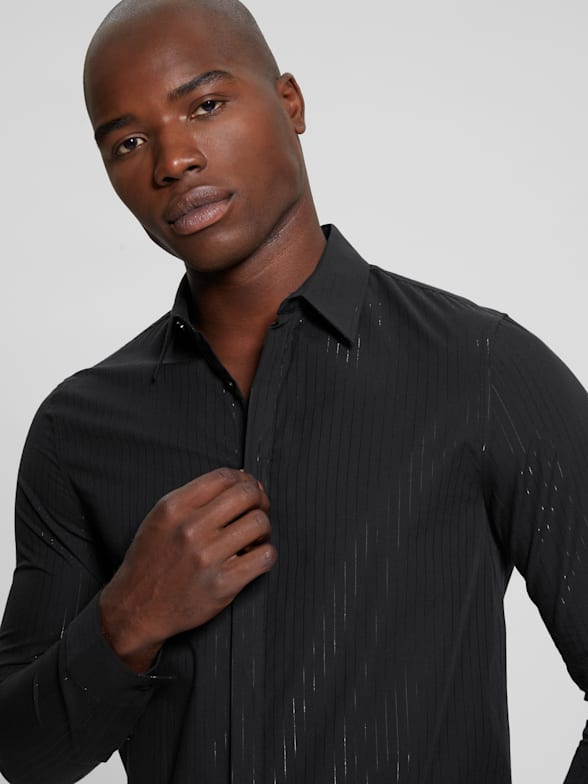 Guess men's dress shirts discount