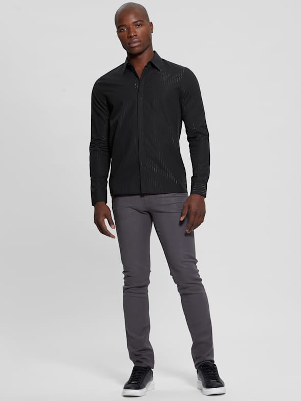 Guess men's dress shirts discount