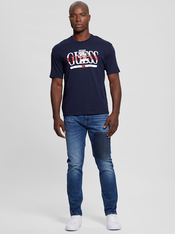 Guess jeans t shirt hotsell men