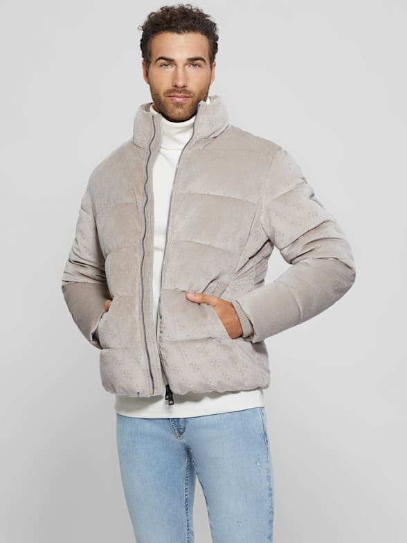 Guess Lunar Puffer Jacket - Grey - Xs