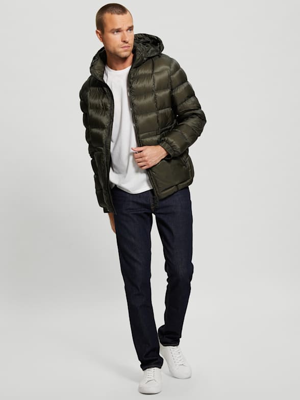 Mens guess bubble jacket on sale