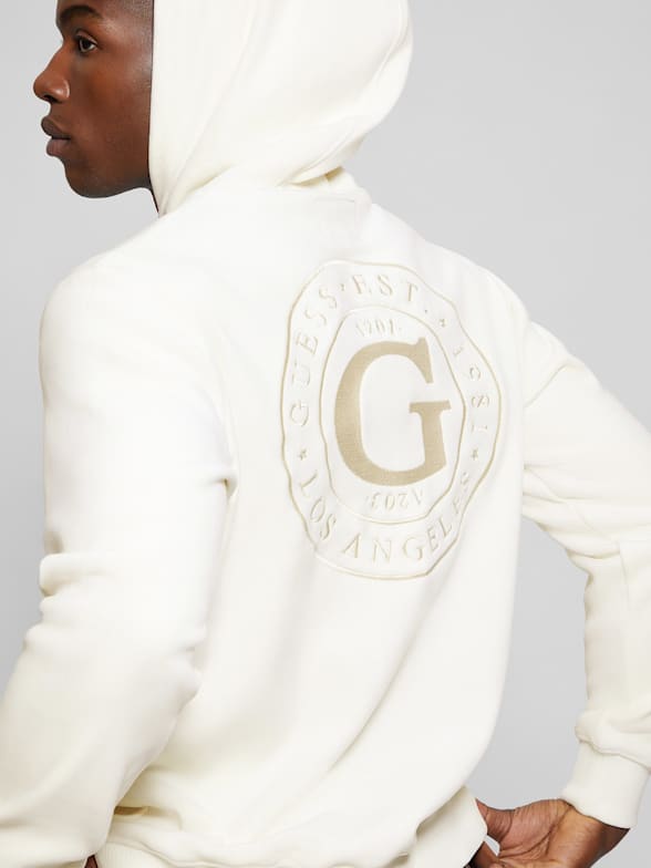 White guess hoodie cheap