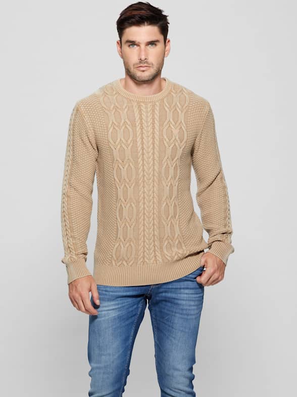 Mens Hoodies &Amp; Mens Sweaters Jacquard Long Sleeve Sweater