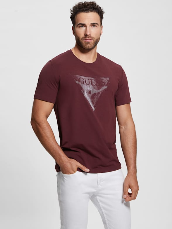 Burgundy guess shirt 2025