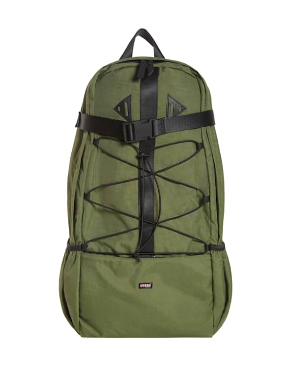 Guess originals drawstring flap backpack sales