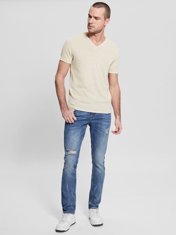 Pantalones guess sales hombre skinny