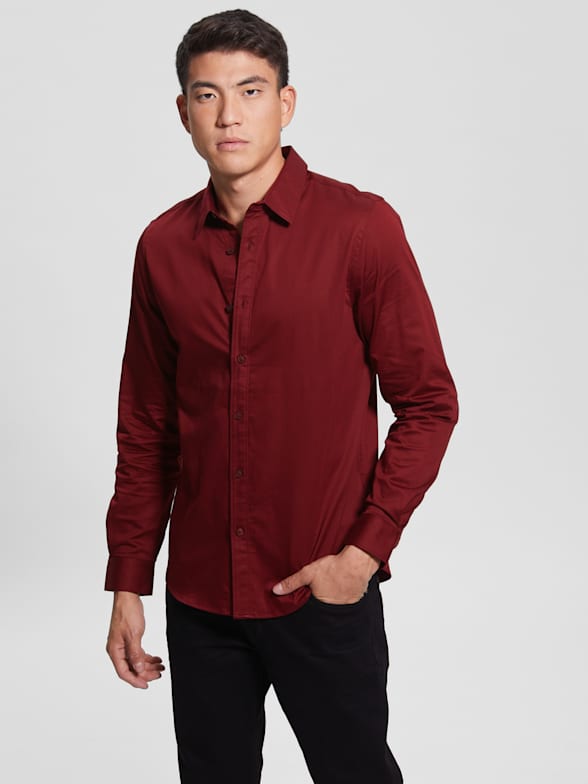 Guess men's button down shirts cheap