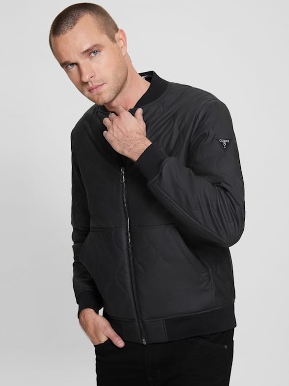 Bomber jacket men guess clearance