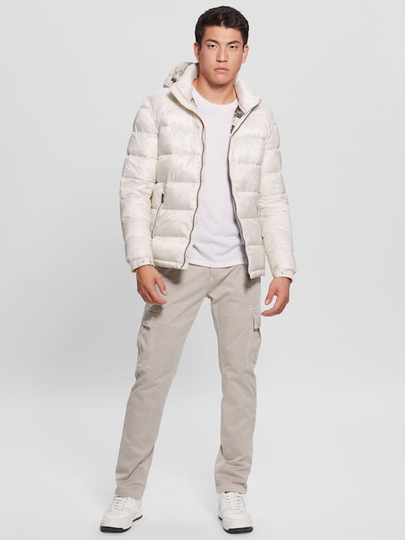 puffer jacket with shirt