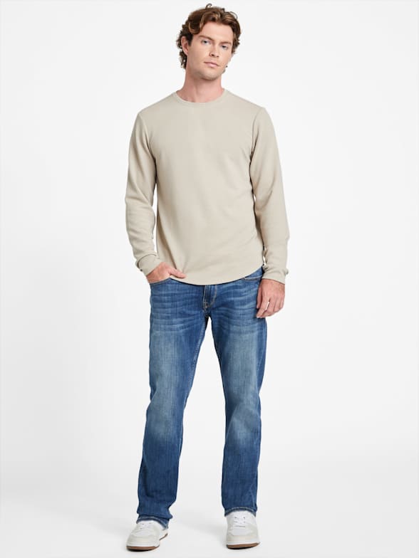 【GUESS】GO GUESS Artwork Basic Long-Sleeve T-Shirt YO1K2331 Stamp Logo Long-Sleeve Tee | GUESS Jeans