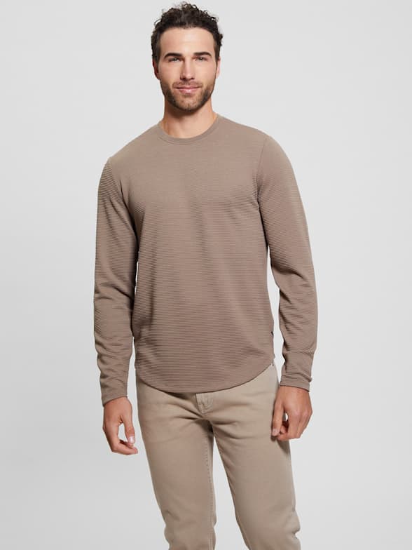 Guess travis pinstripe long best sale sleeve