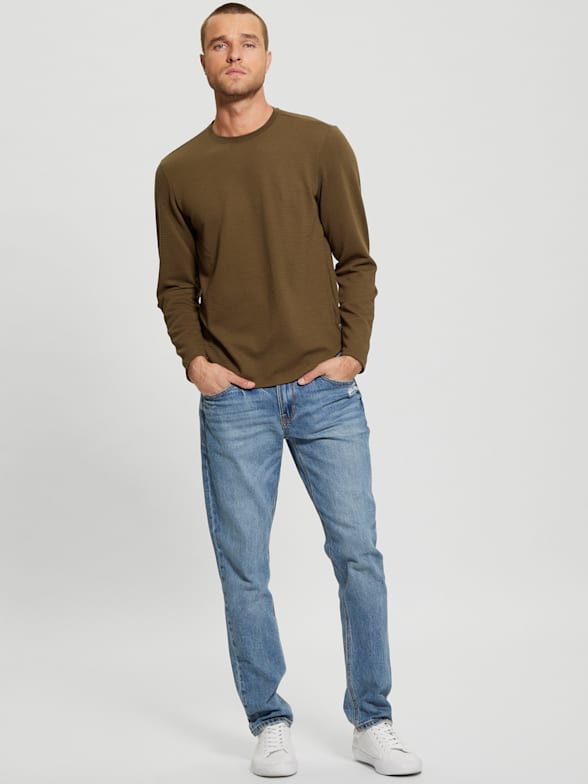 Tee shirt manche longue guess on sale