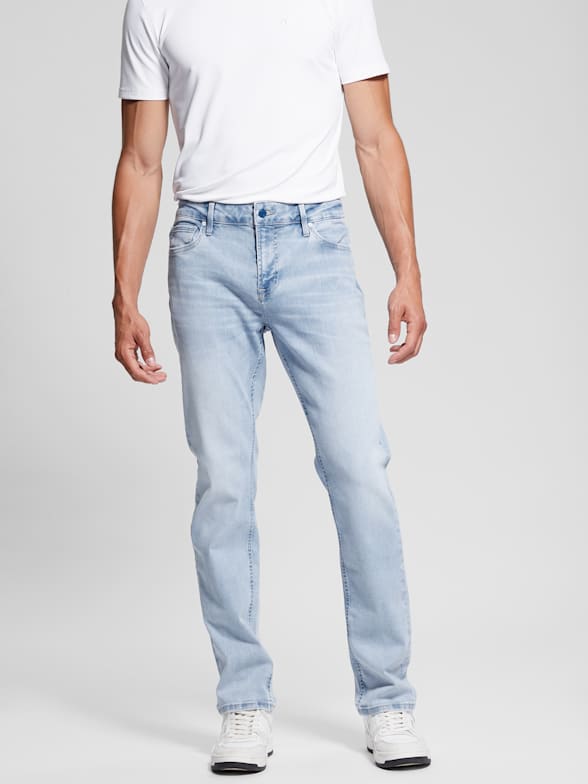 Guess jeans men's slim straight clearance