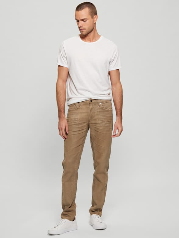 Guess waxed jeans deals
