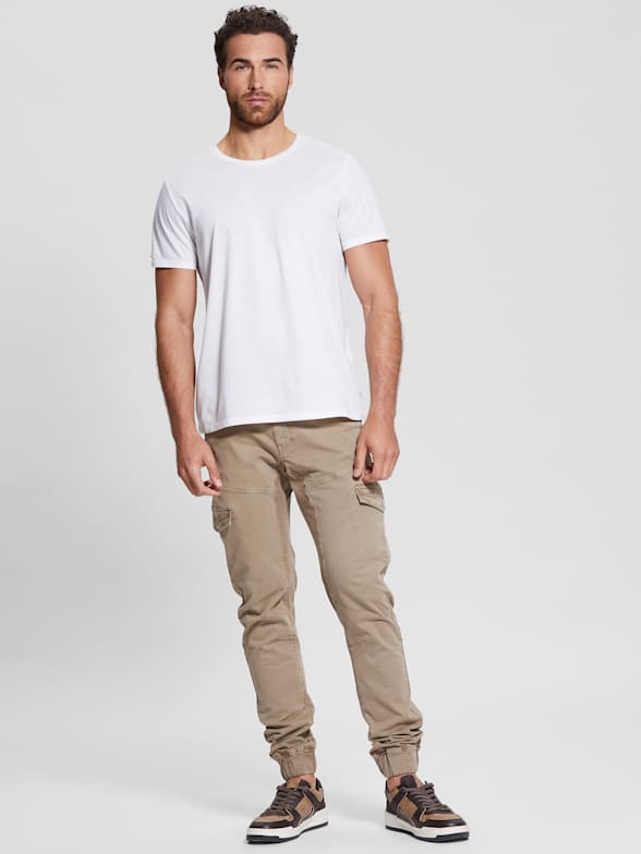 GUESS Check Sweat Pants for Men