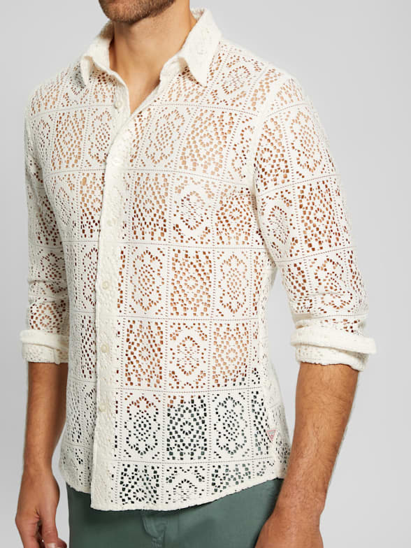 Guess green and red shirt clearance