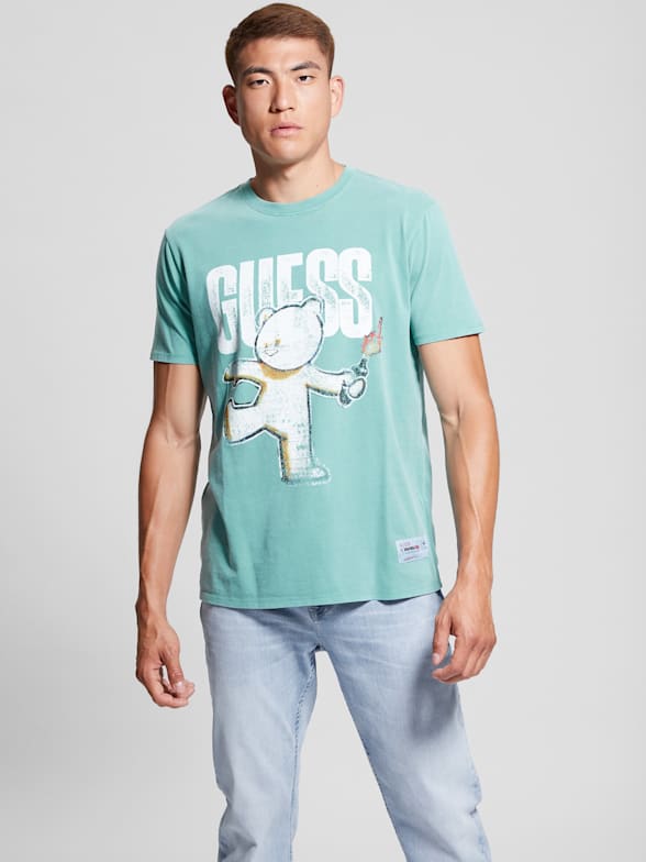 Guess t shirt mens sale 2025