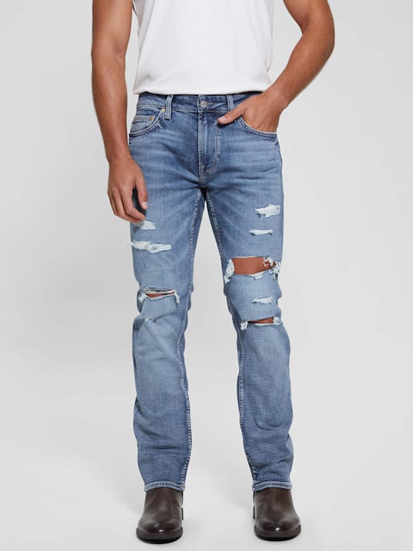 Guess mens jeans sale outlet