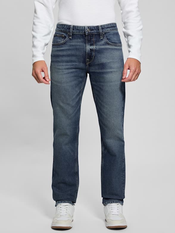 Men s Slim Straight Regular Straight Jeans GUESS Canada