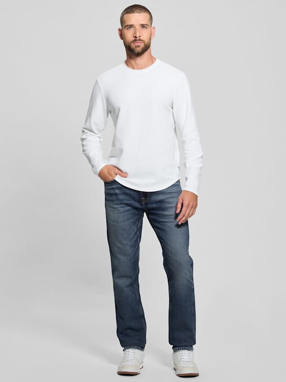 Guess men's slim straight jeans clearance