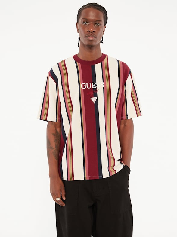 Guess originals striped tee price discount