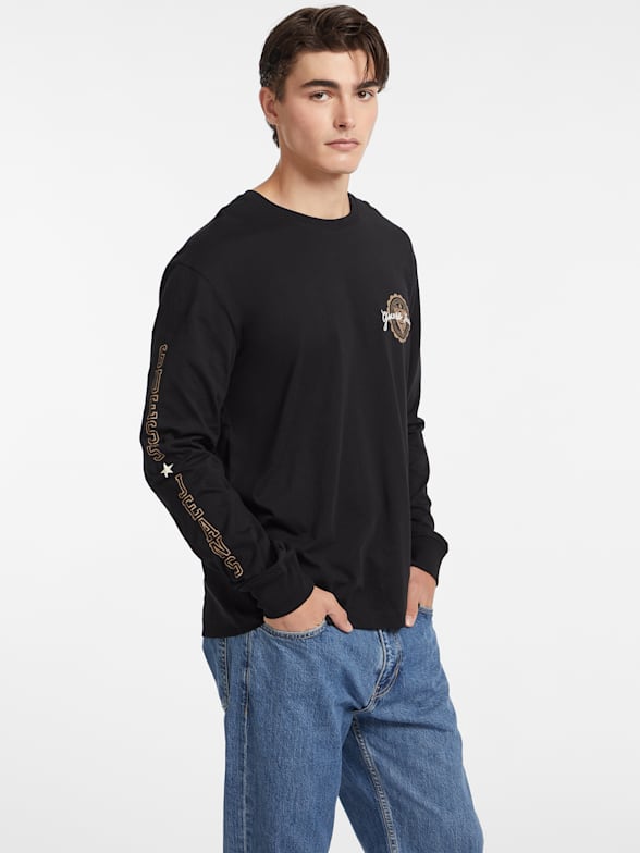 Men s Long Sleeve Shirts Tees GUESS
