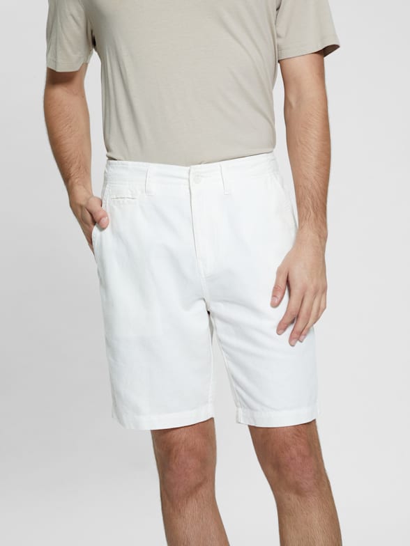 Mens White Shorts.