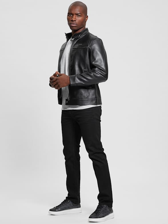 Black friday mens leather jacket deals outlet