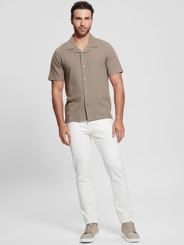 Tan guess shirt shop