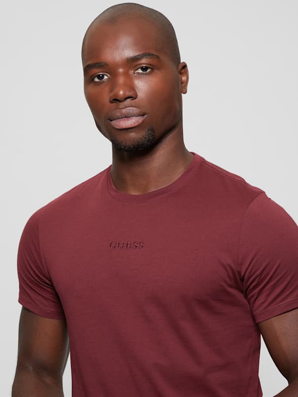Guess maroon shirt hotsell